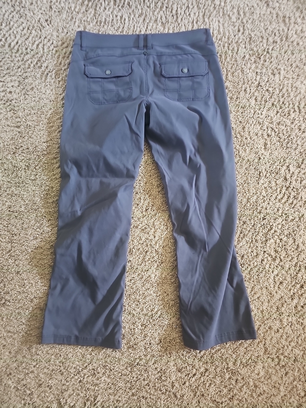 Prana Halle Pants Women's Stretch Chinos Size 16 Gray